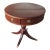 1990s Hammary Banded Inlaid Mahogany Drum Table For Sale