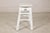 Vintage Chinese Rustic Country Style White Painted Wooden Stool For Sale - Image 4 of 16