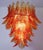 Italian Chandeliers with Leaves in the style of Barovier & Toso, Set of 2 For Sale - Image 13 of 17