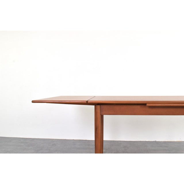 Mid-Century Modern Danish Extendable Dining Table in Teak, 1960s For Sale - Image 10 of 16
