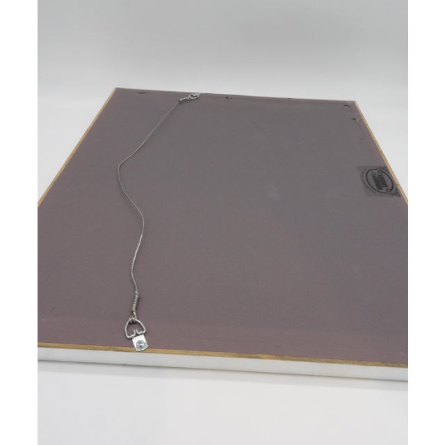 Paint 1990s Original Signed Impressionist Floral Watercolor Painting | Red Poppies, Lilacs & Pear Still Life | Signed For Sale - Image 7 of 11