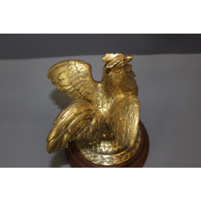 Sculpture Representing a Rooster in Gilded Bronze, Late 19th Century For Sale - Image 6 of 15