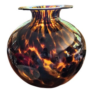 1950s Tortoise Italian Vase For Sale
