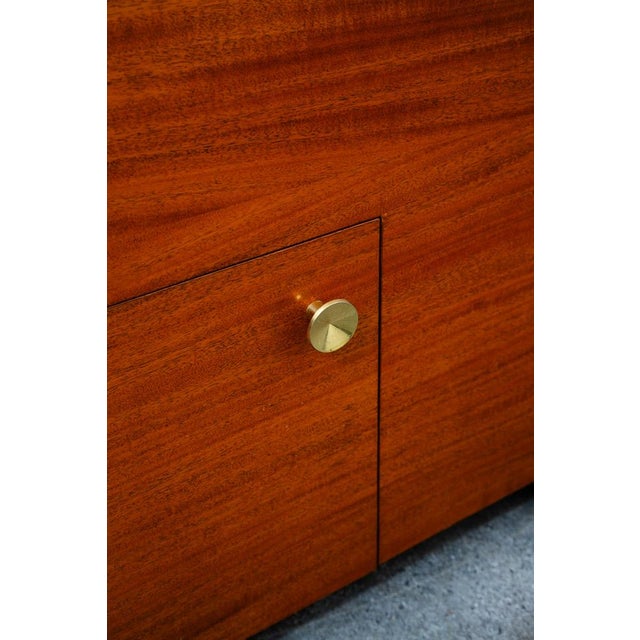 Mid Century Modern Credenza Stereo Console Cabinet Audio Rolling Vintage Storage For Sale In Sacramento - Image 6 of 10