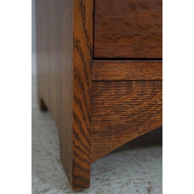 Stickley Mission Oak 1 Door 1 Drawer Media Cabinet For Sale - Image 14 of 18
