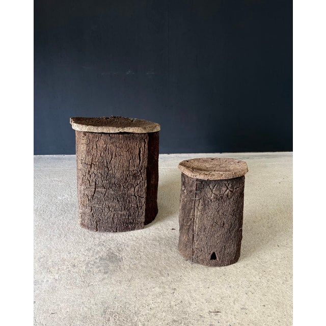 Antique Artisan Made Cork Side Tables, Portugal, 1890s, Set of 2 For Sale - Image 17 of 17
