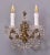 Wall Lamps with Crystal Trimmings, Set of 3 For Sale - Image 3 of 12