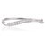 Contemporary Hallmarked 925 Cubic Zirconia Hinged Wavy Bangle Bracelet for Women - Christmas Gift For Sale - Image 3 of 13