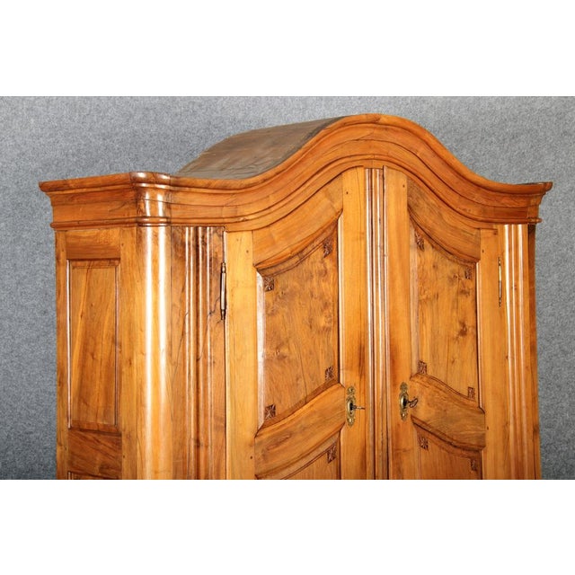 Antique Louis XVI Baroque Cabinet in Walnut, 1780s For Sale - Image 15 of 18