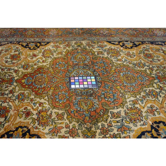 Late 18th Century Antique Persian Tehran Rug 4'5'' X 6'10'' For Sale - Image 5 of 8