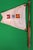 Traditional Mid 20th Century Chris Craft Motorboat Nautical Canvas Signal Flag With Wood Flagpole For Sale - Image 3 of 4