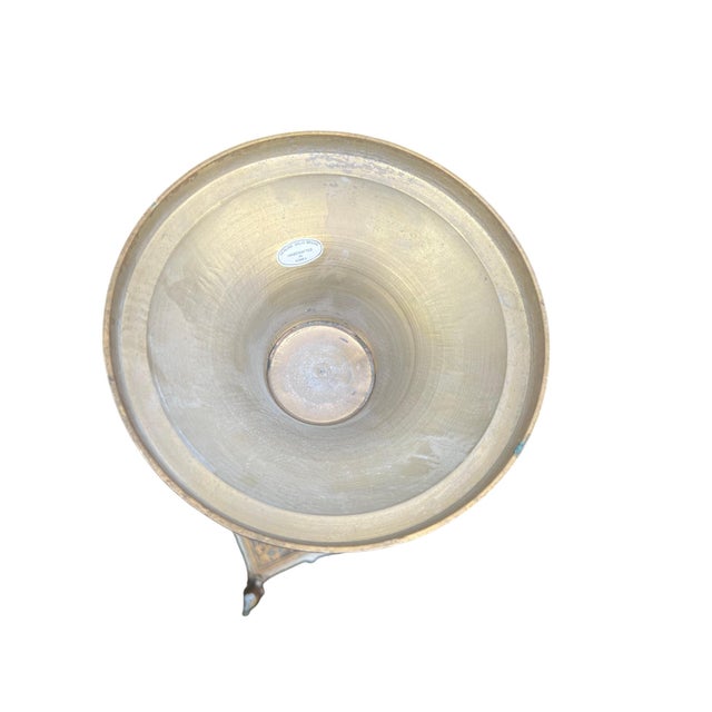 Mid 20th Century Chinese Brass Vase or Umbrella Holder For Sale - Image 15 of 16