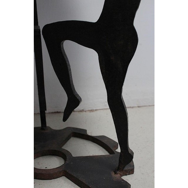 Small Cut-Out Iron Table, 1940 For Sale - Image 9 of 16