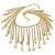 Vintage Van Cleef & Arpels 18k yellow gold fringe bracelet featuring cascading chain tassels and polished teardrop charms....