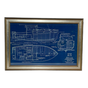 Power Cruiser Yacht Blueprint from Marblehead