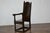 English Jacobean 1690s Oak High Back Armchair with Carved Décor and Turned Legs For Sale - Image 4 of 12