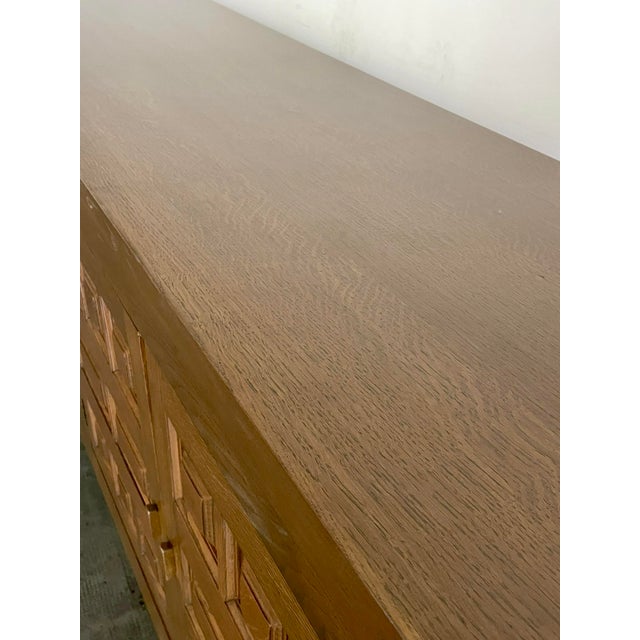 French Oak Brutalist Sideboard, 1970s For Sale - Image 12 of 16