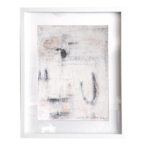 Fiesta. XII White Framed Abstract Painting