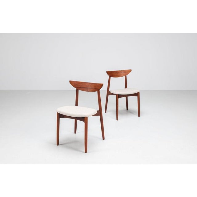 Vintage Danish Dining Chairs in Teak by Harry Østergaard for Randers Møbelfabrik, 1960, Set of 8 For Sale - Image 9 of 17