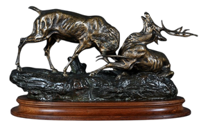 Thomas Cartier, The Stag Fight, Early 20th Century, Bronze