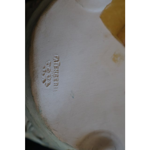 Late 19th Century Antique 1800's French Toul-Bellevue j.a. Blue & Ivory Pierced Faience Centerpiece Basket For Sale - Image 5 of 18