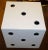 Metal Vintage Monumental Belgium Metal Black & White Sculptural Dice Cube Sculpture, 1940's For Sale - Image 7 of 9