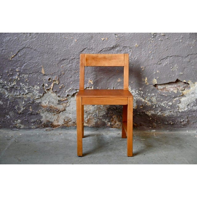 Small Midcentury Wooden Children's Chair, 1950 For Sale - Image 6 of 8