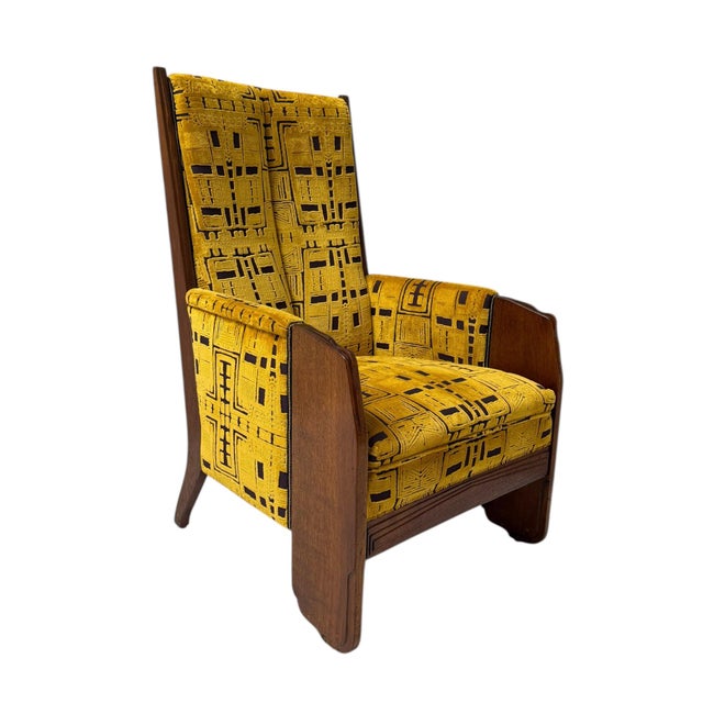 Art Deco Amsterdam School Lounge Chair by Cornelis Van Der Sluys, 1918 For Sale - Image 17 of 17