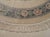 Vintage Round Chinese Floral Wool Rug With Sculpted Botanical Design & Fringe For Sale In Los Angeles - Image 6 of 7