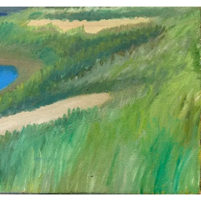 American New Hampshire - American Landscape Painting - Blue Pond For Sale - Image 3 of 7