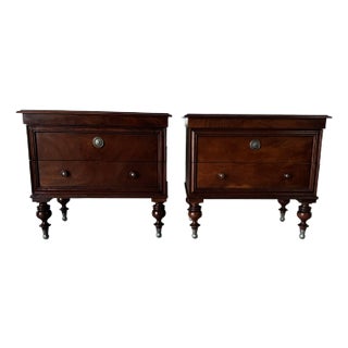 Pair of Vintage “West Indies Collection” Nightstands by Milling Road for Baker Furniture For Sale