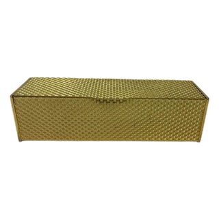 Koret Vintage Gold Tone Box Clutch For Sale