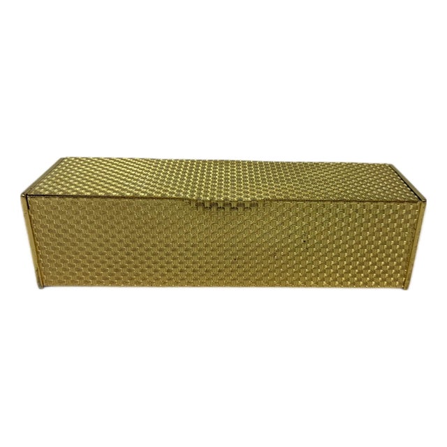 Koret Vintage Gold Tone Box Clutch For Sale