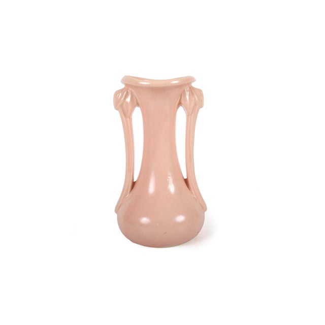 Set of 5 Vintage McCoy Vases in a Pink Matt Glaze For Sale - Image 13 of 18