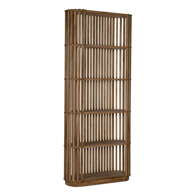 Brown NOIR Small Opal Bookcase, Teak For Sale - Image 8 of 8