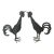 Pair of Vintage Wrought Iron Roosters For Sale