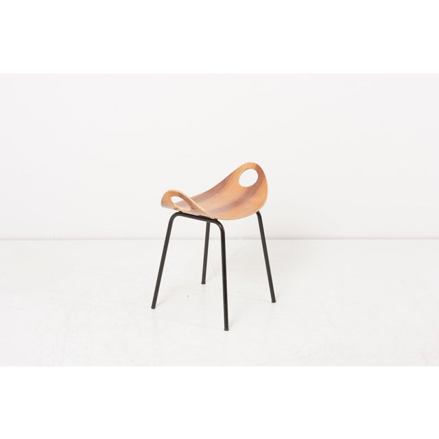 Set of Chair and Stool by Olof Kettunen for Merivaara, Finland, 1950s For Sale - Image 9 of 13