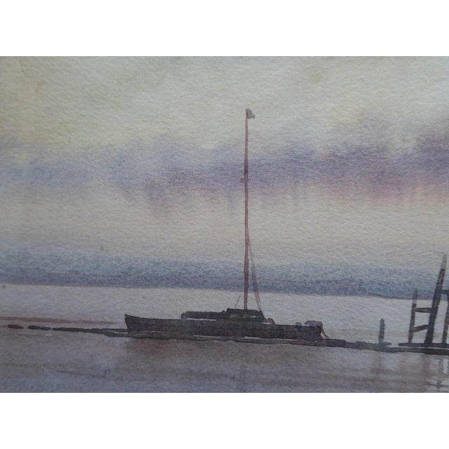 Keith Burtonshaw, Evening Reflections, Atmospheric Landscape Watercolour For Sale - Image 11 of 14