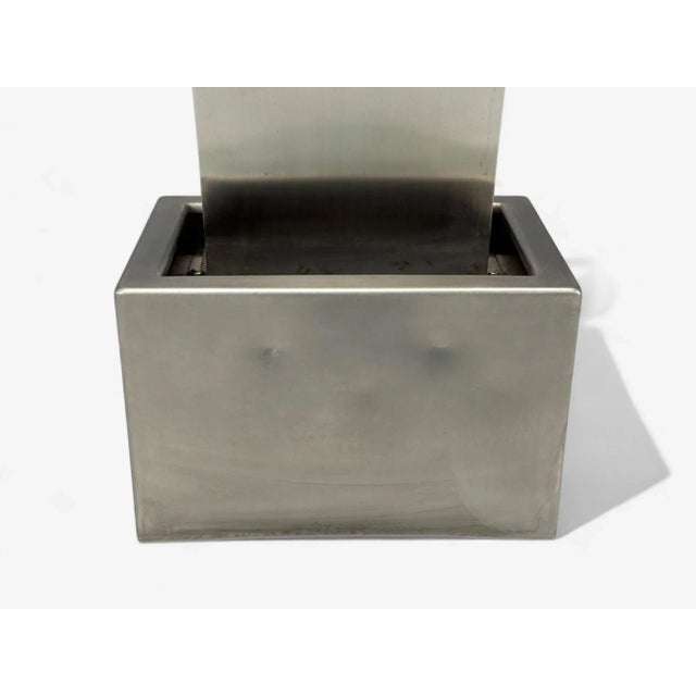 Chrome Archie Held, Contemporary, Stainless Steel, Monumental Water Sculpture, Usa 2000 For Sale - Image 8 of 10