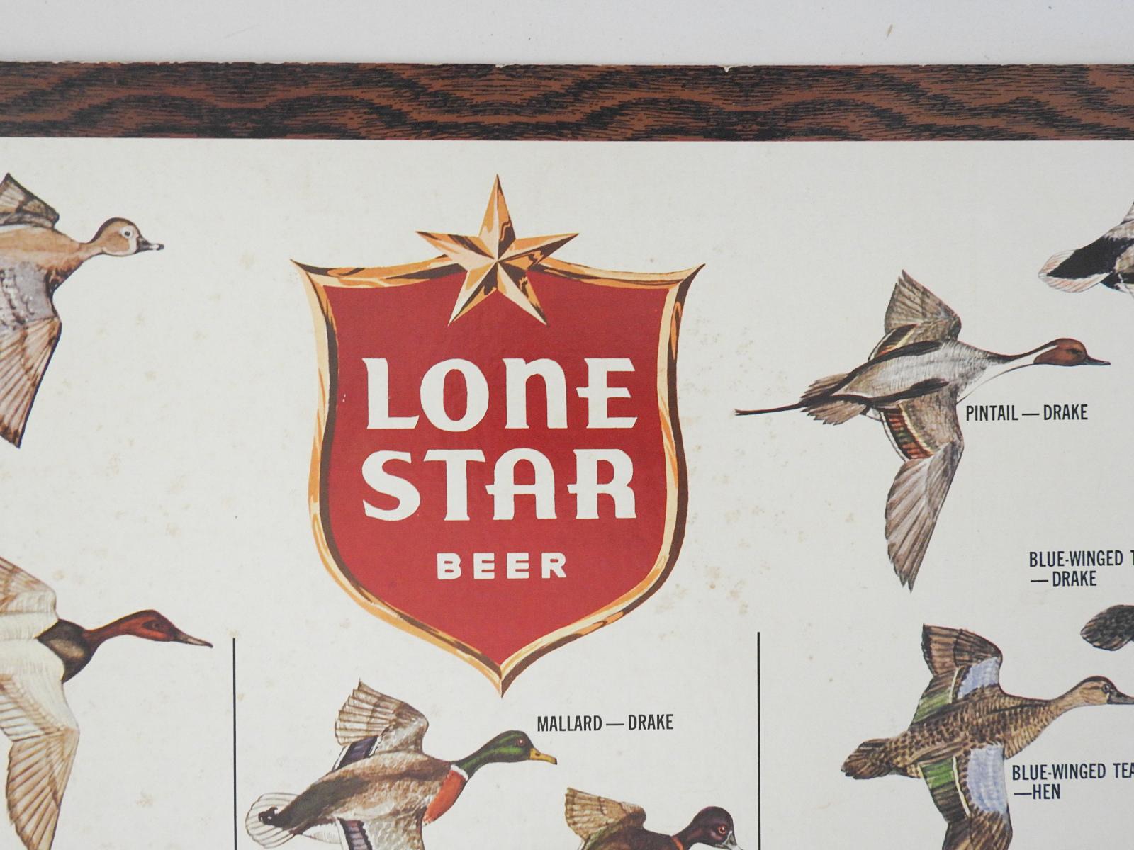 Insegna In Metallo Lone Star Beer – 40,6x30,5 Cm – Cartello Vintage Texas Retrò Per Bar, Taverna, Garage O Man Cave