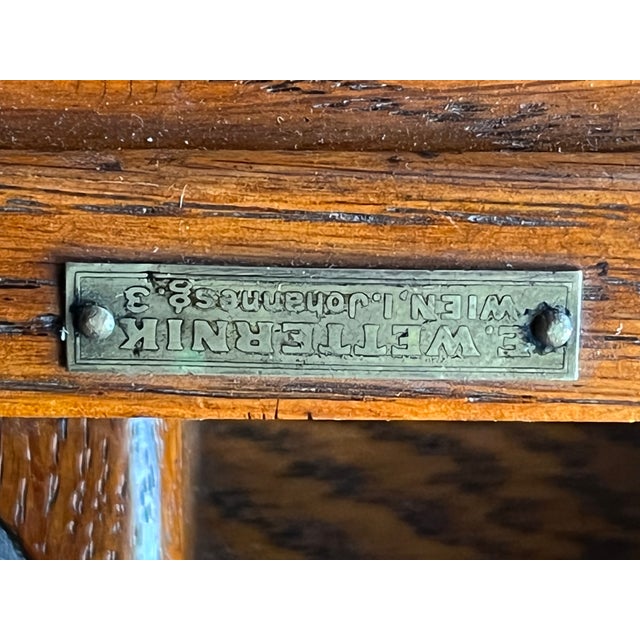 Office Desk in Oak and Veneered, 1890 For Sale - Image 10 of 18