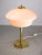 Mid-Century Modern Mid-Century Brass & Glass Table Lamp For Sale - Image 3 of 12