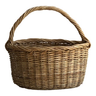 Large French Country Market Basket For Sale