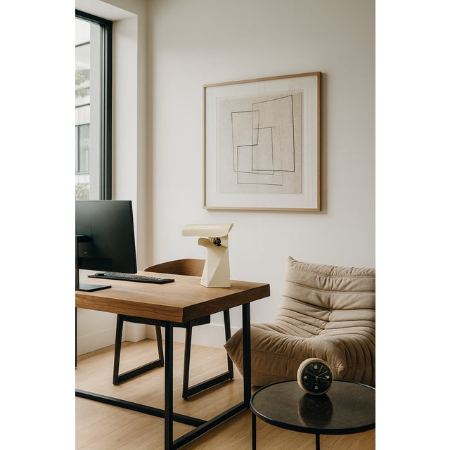 Beige Vintage Table Lamp by G. Grego, 1960s For Sale - Image 8 of 9