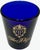 Vintage Contemporary The Plaza Hotel Nyc Cobalt Blue Shot Glass For Sale - Image 10 of 12