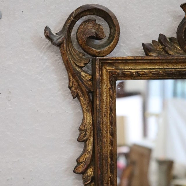 Early 20th Century Gilt Wood Wall Mirror For Sale - Image 5 of 10