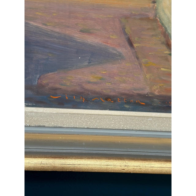 Wilhelm Matton, Cityscape, 1947, Oil on Panel, Framed For Sale - Image 8 of 18