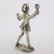 1970s Vintage Italian Handmade Genuine Silver Renaissance Drinking Man Figurine For Sale - Image 5 of 9