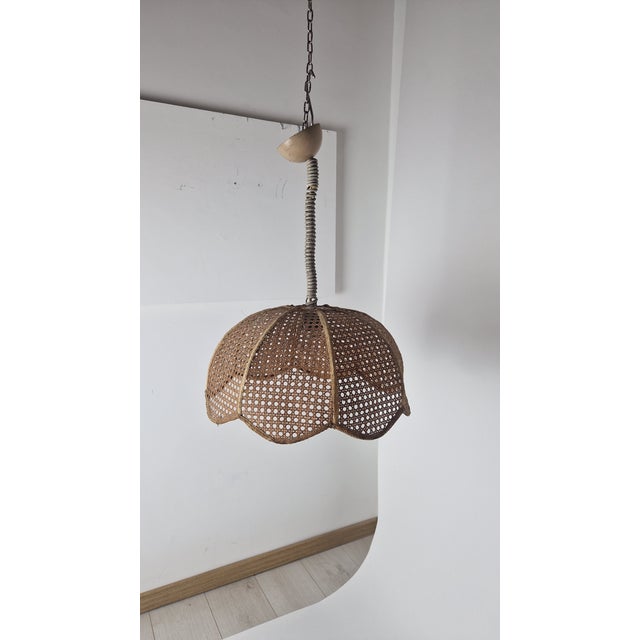 1960s Chandelier in Vienna Straw, 1960s For Sale - Image 5 of 13