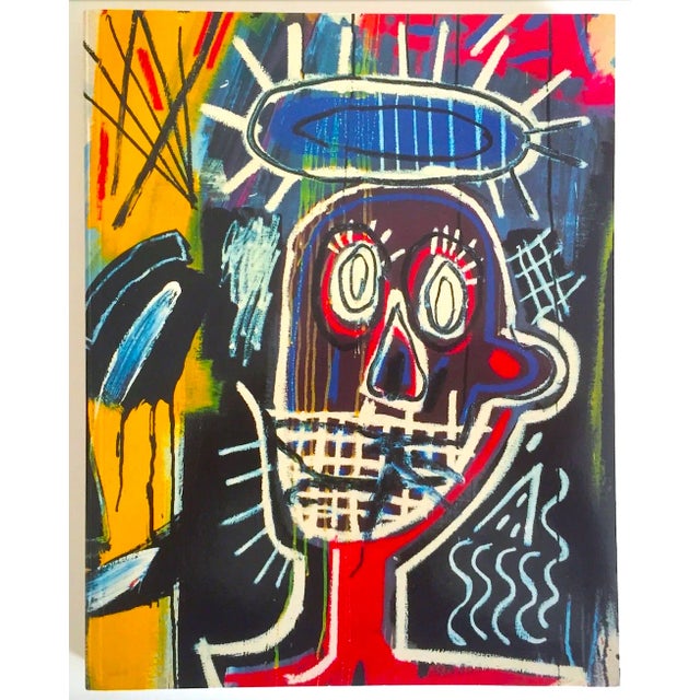 ビンテージPaulsmith Jean-Michel Basquiatジャケット VINTAGE JEAN-MICHEL BASQUIAT ACRYLIC ON LEATHER JACKET
